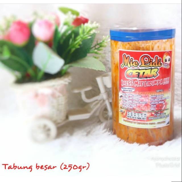 

Mie Lidi Cetar Kemasan Tabung 250 gr