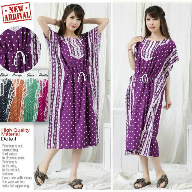 Daster lowo jumbo polka grosir baju  tidur adem bumil  murah  