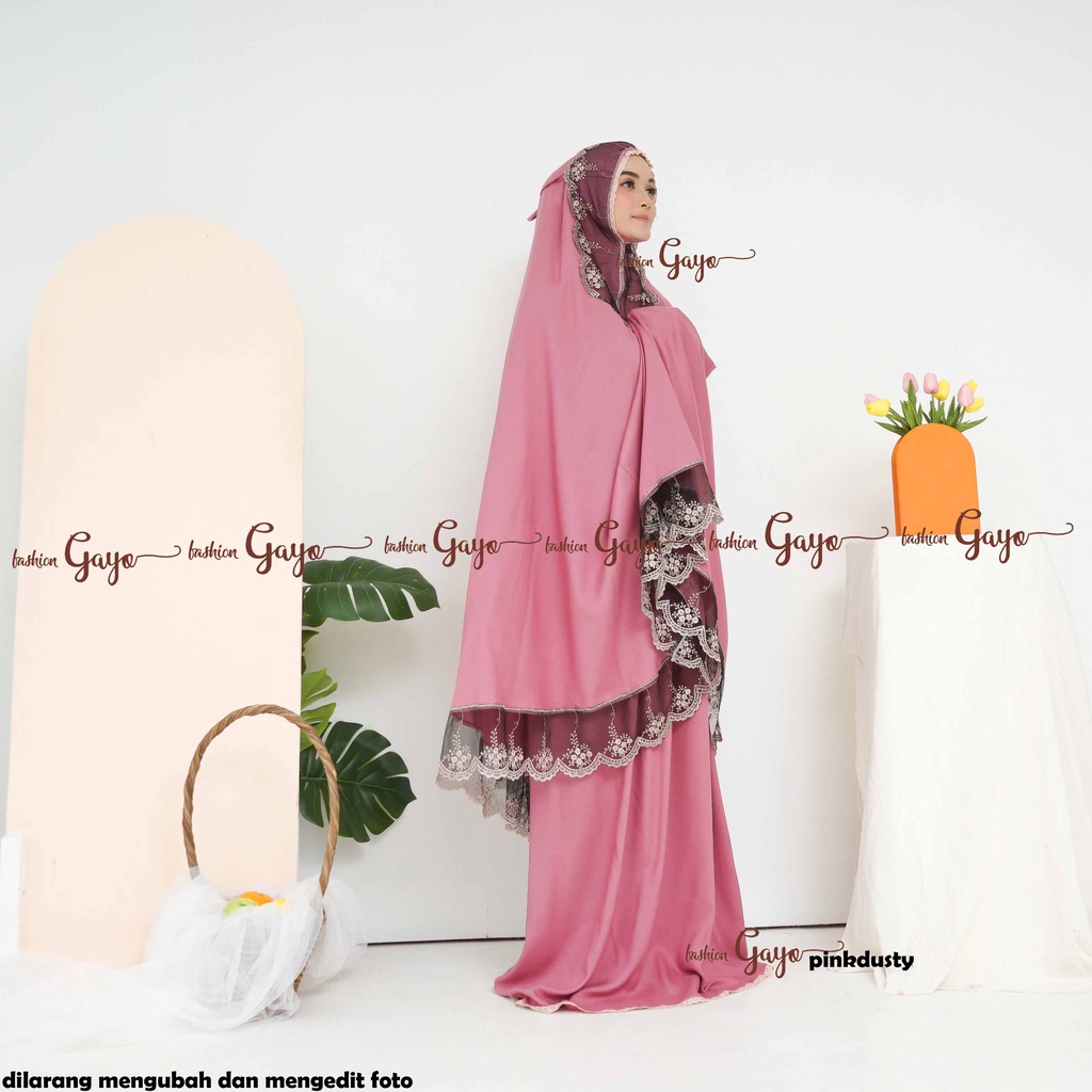 Mukena katun rayon polos Nahlaseries