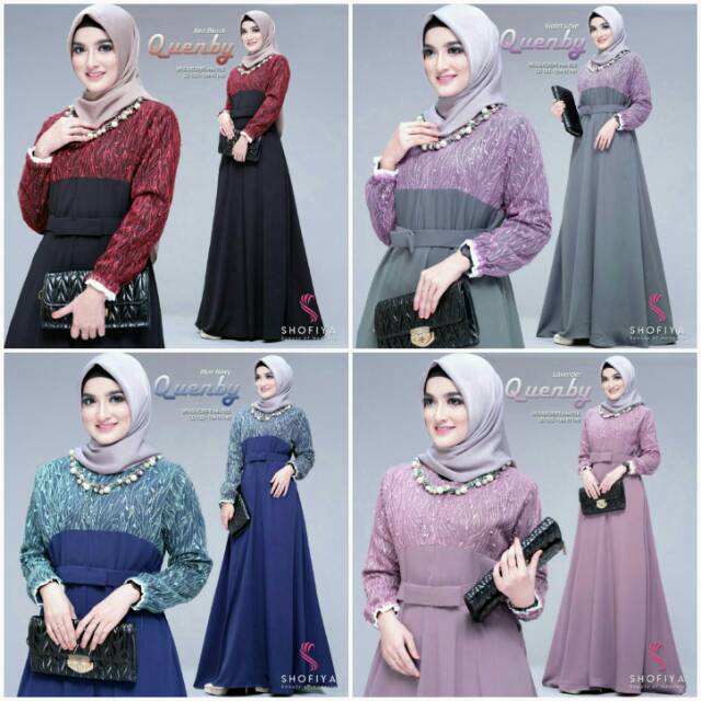 GAMIS QUENBY | GAMIS CANTIK | GAMIS BRUKAT