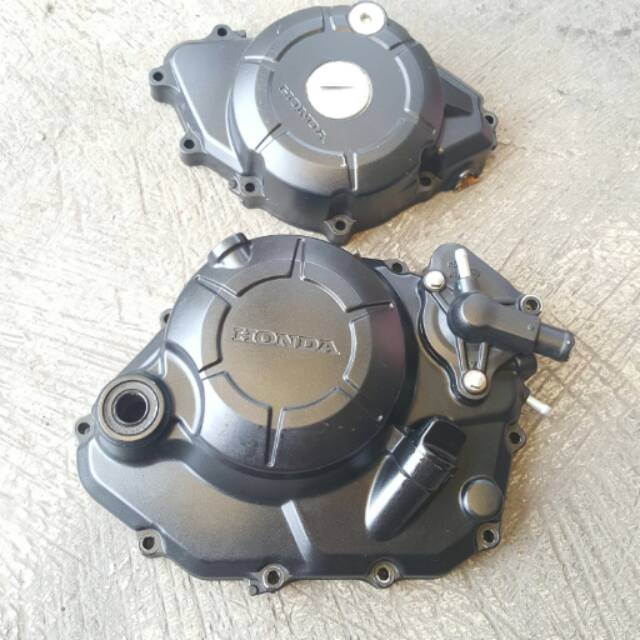 Blok bak kopling spul magnet Sonic 150 R FI ( krengkes kiri kanan cover crankcase L R )