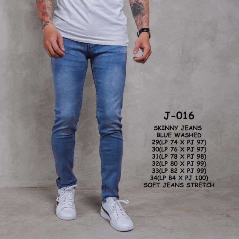 Celana Jeans Pria Pensil/Slimfit panjang jeans Biru dan hitam big size 28-38