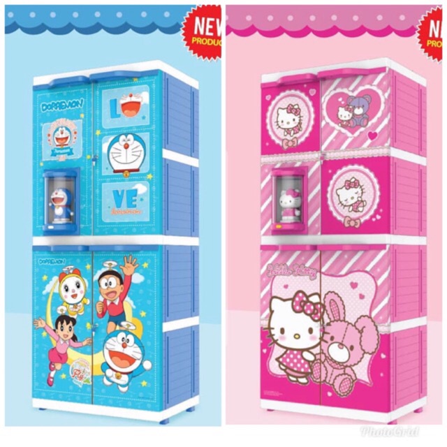 Lemari Pakaian Plastik Naiba MSC DOLL Premium 9284