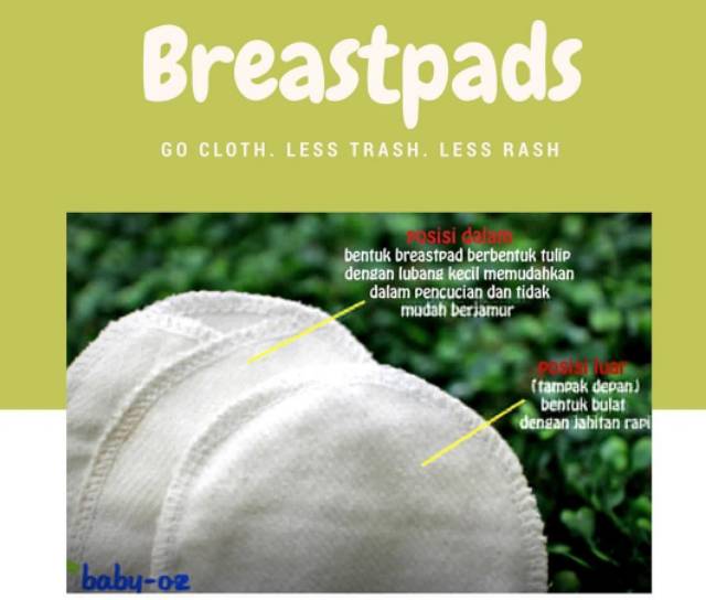 Breastpad baby oz penyerap ASI bisa cuci ulang (washable)