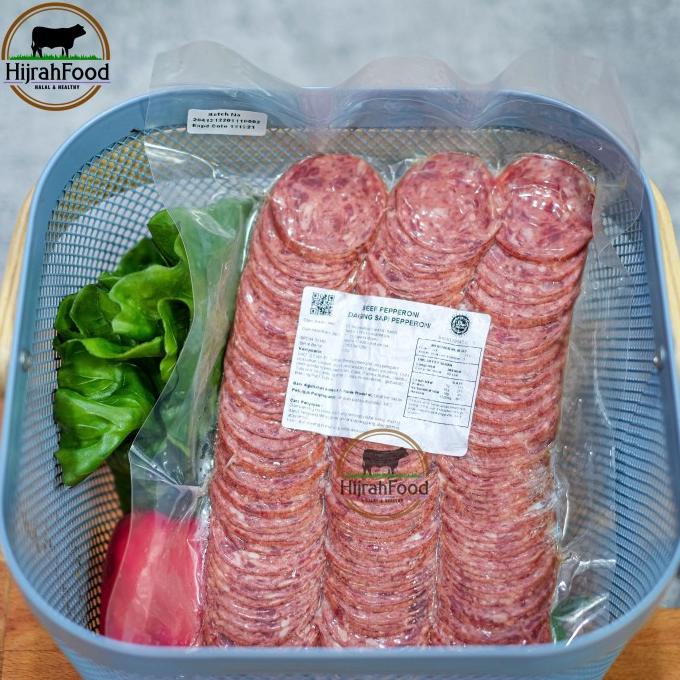 

Beef Pepperoni / Daging Sapi Pepperoni Premium Grade (Qty. 500 gr)