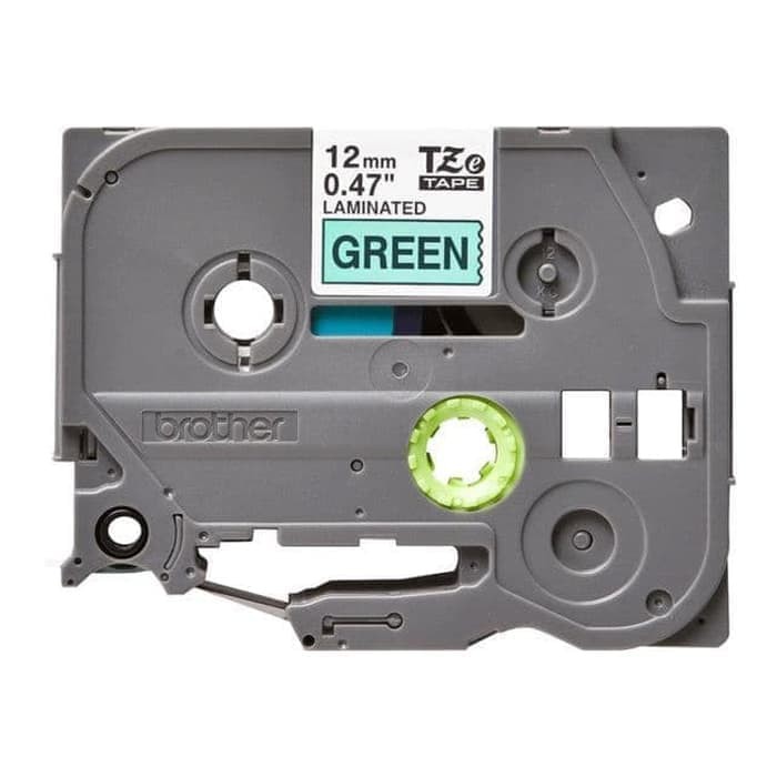 Brother Ptouch Label Tape TZE-731 12mm Black on Green TZE731 Resmi