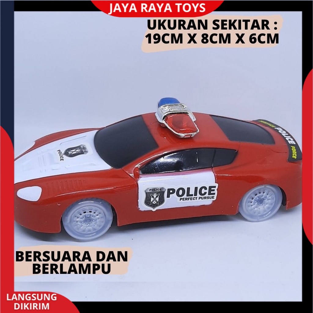 Mobil Polisi Ban Nyala Musik Lampu Police Car Mainan Anak Mobilan Polisi Baterai Bump And Go