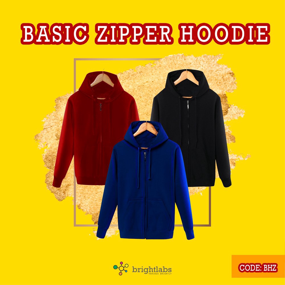 Hoodie Zipper Premium - jaket hoodie cowok