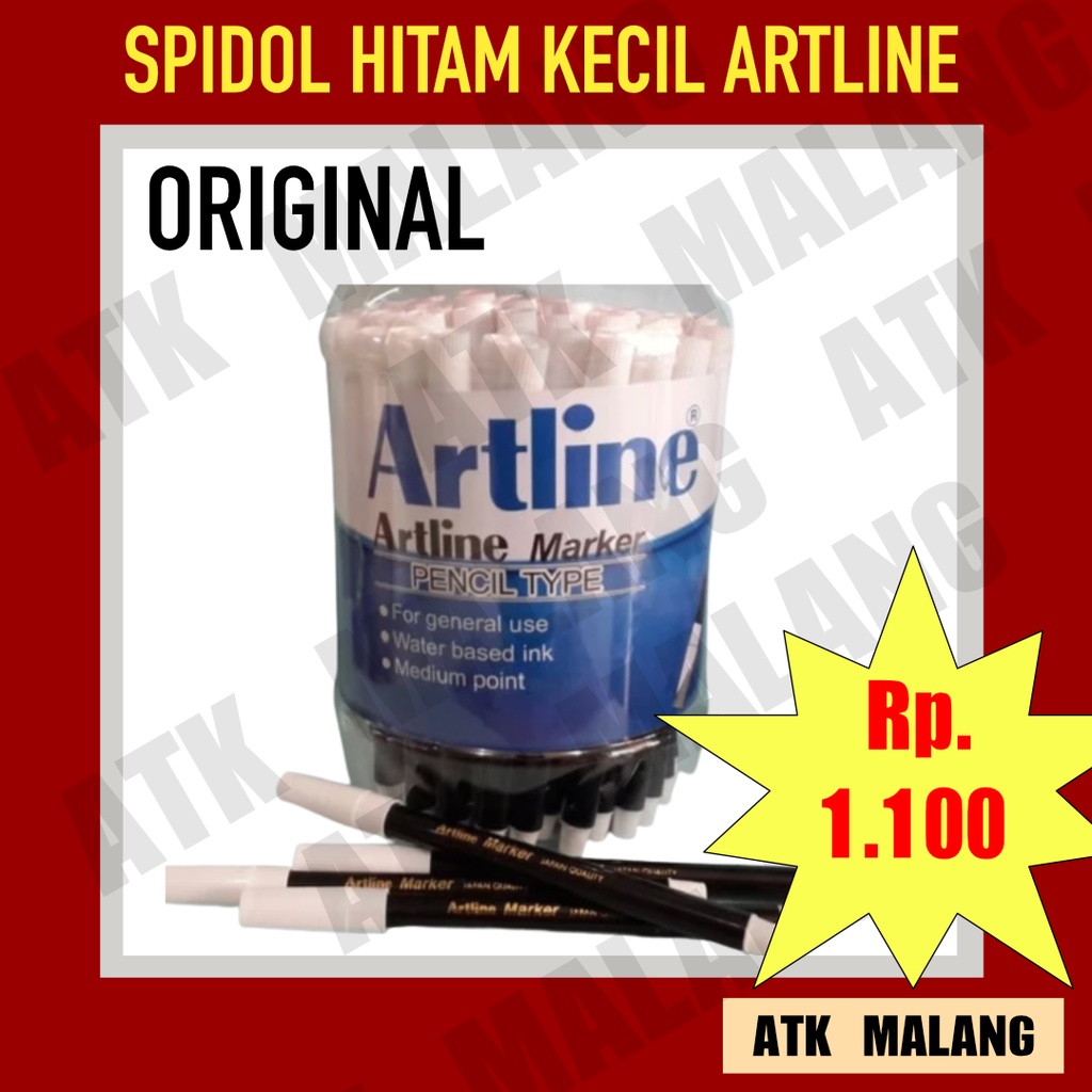 

Spidol Hitam Marker - Sepidol Artline Marker Satuan Harga Murah