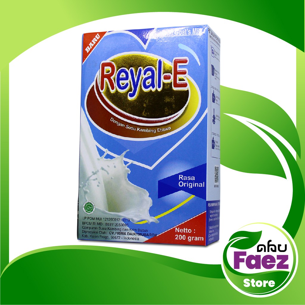 

SUSU KAMBING ETAWA REYAL-E Bubuk Varian Original Bergizi & Bernutrisi Tinggi