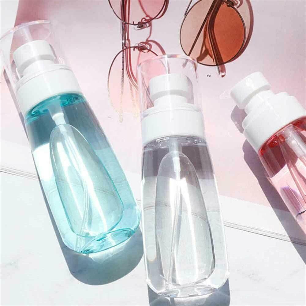 Suyo 6pcs Botol Spray Kosong Transparan Refillable Squeeze Disinfectant bottle