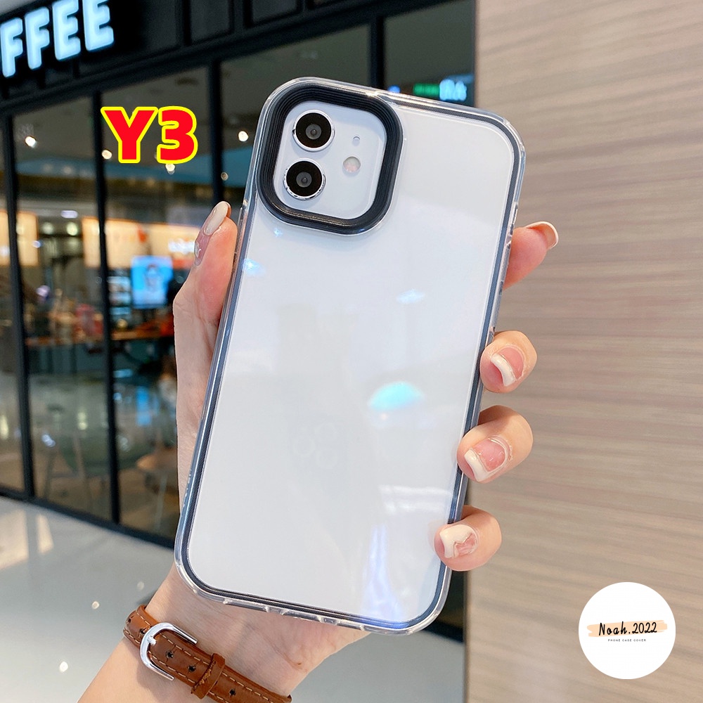 3 in 1 Soft Case Bumper TPU Shockproof Cover Vivo Y33S Y21S Y33T Y15A Y21 Y20 Y11 Y12 Y17 Y15 Y15 Y15S Y1S Y20i Y30 Y01 Y30 Y30 Y50S Y20i Y21I Y20i Y30