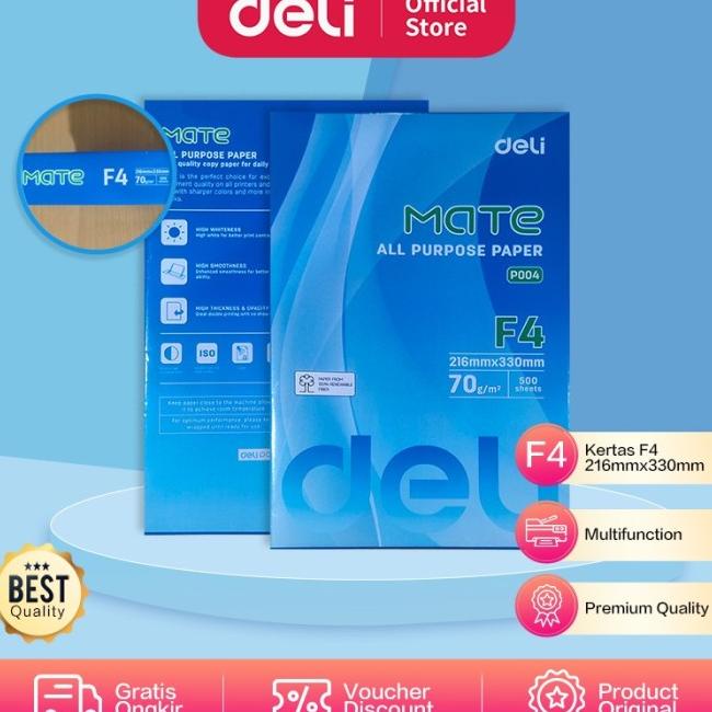 

Hanya Saat ini KERTAS HVS DELI F4 500 LEMBAR 70gsm Gratis Ongkir seIndonesia
