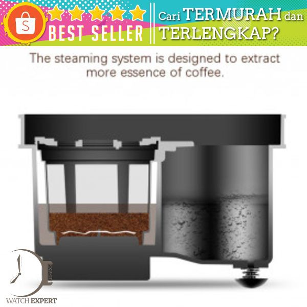 Zzuom Mesin Kopi Semi Automatic Espresso Coffe Machine 1.2 Liter - PB30 - Black