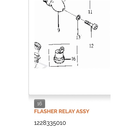 flasher flaser lampu sein riting 6v yamaha u5 u7 u7e v50 v70 v75 yg1 yj1 yj2 122 Japan original