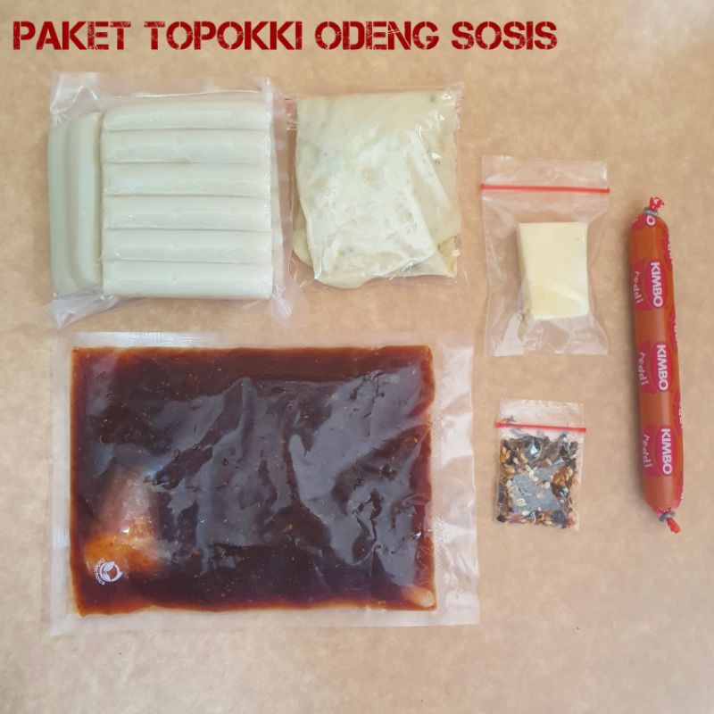 

(HALAL) Paket Topokki Odeng Toppokki Topoki Tteokbokki Saus Gochujang Homemade Tteok-Bokki Tok-Poki