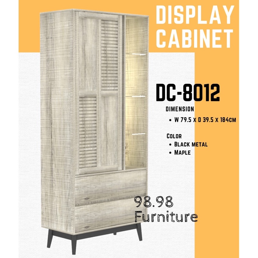 EXPO Lemari Kabinet DC-8012 - Lemari Arsip - Rak Buku Serbaguna Kaki Bahan Metal - Medan