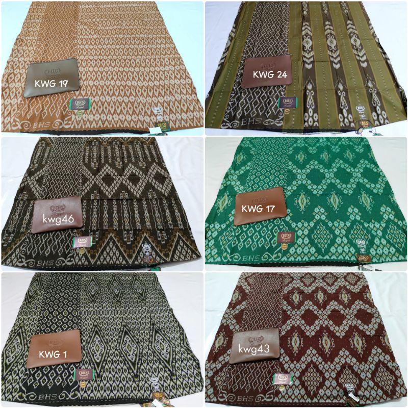 Sarung BHS Original Gold Royal KWG MS / BHS Sutera Spunsilk Mercererized Motif Kawung