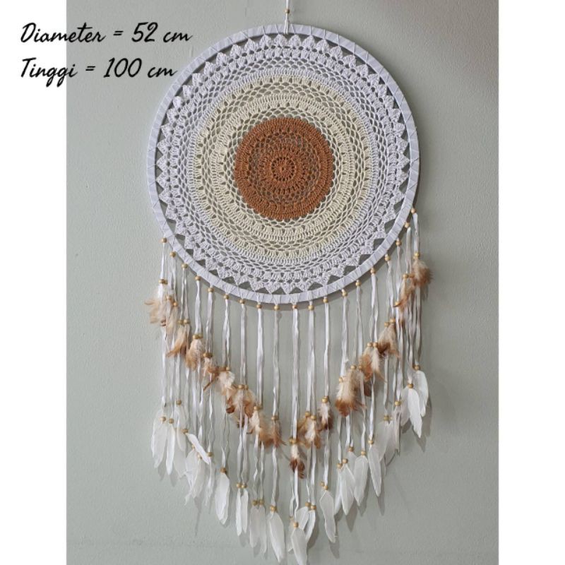 wall decor hiasan dinding dream catcher macrame besar