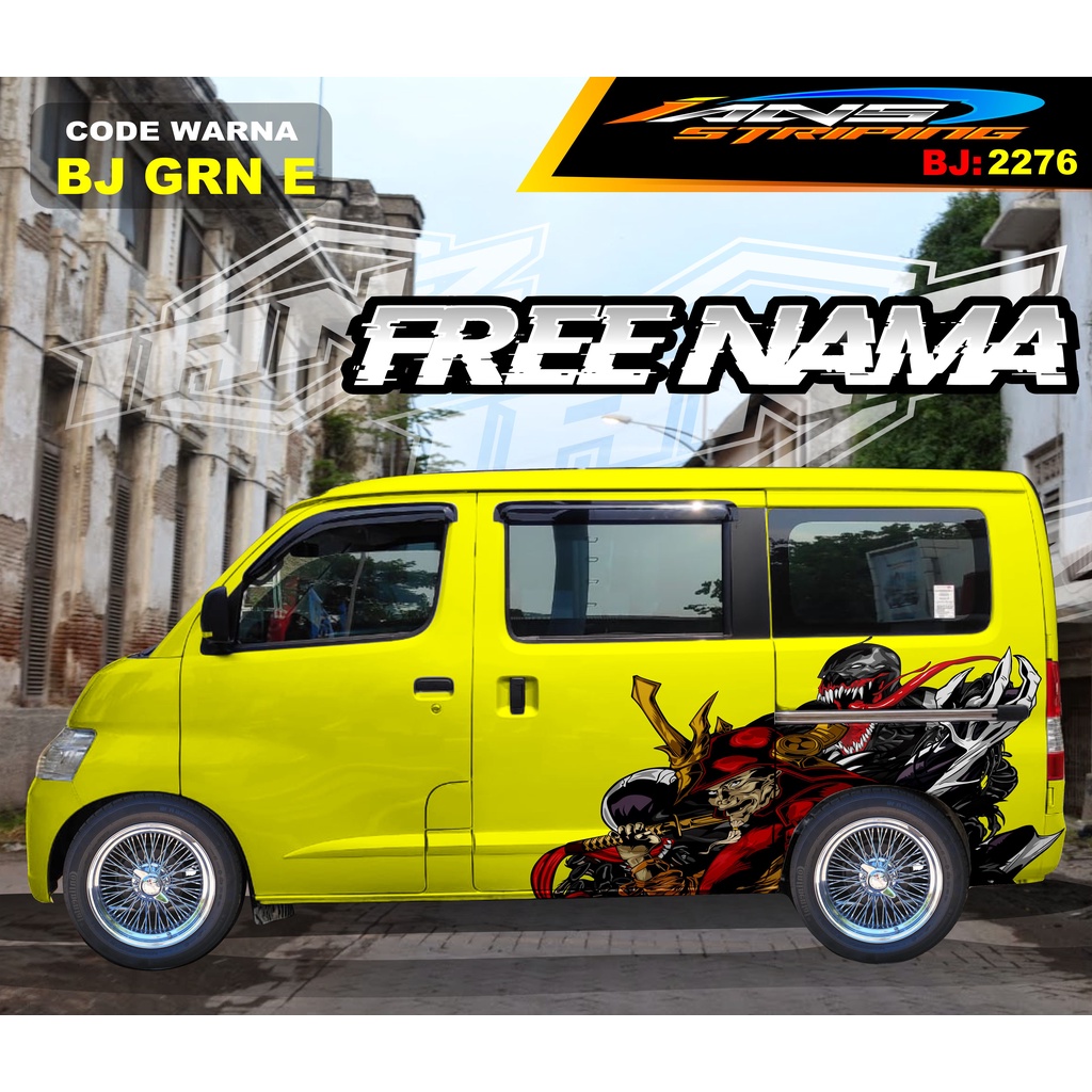 STIKER VARIASI MOBIL GRANMAX / VARIASI STIKER MOBIL LUXIO / STICKER DECAL BODY SAMPING MOBIL AVANZA XENIA / STIKER MOBIL