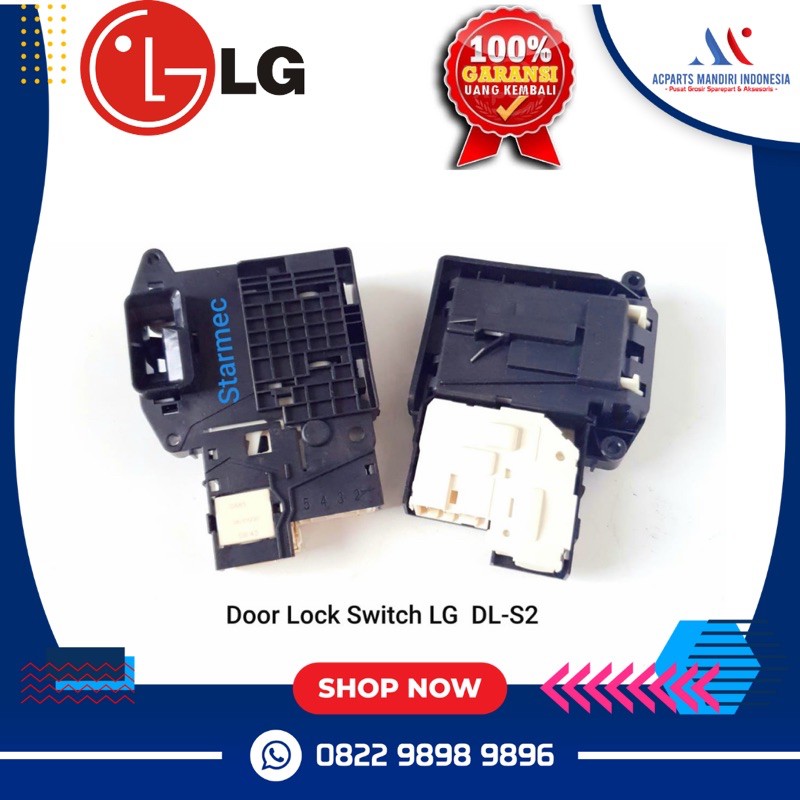 Door lock / switch pintu mesin cuci LG Front loading