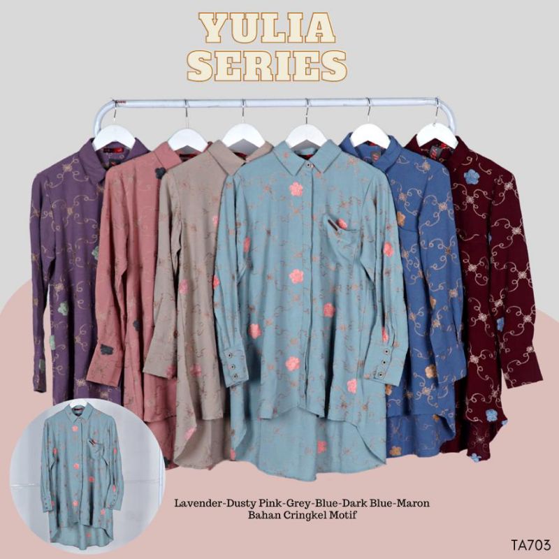 MALAKAI BASIC TUNIK KEMEJA CRINCKLE