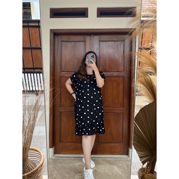 Daster Viral | Daster Ruffle Rayon | Daster Kekinian-2