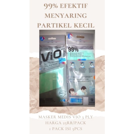 Masker Vio BFE 99% 5 lbr/Pack