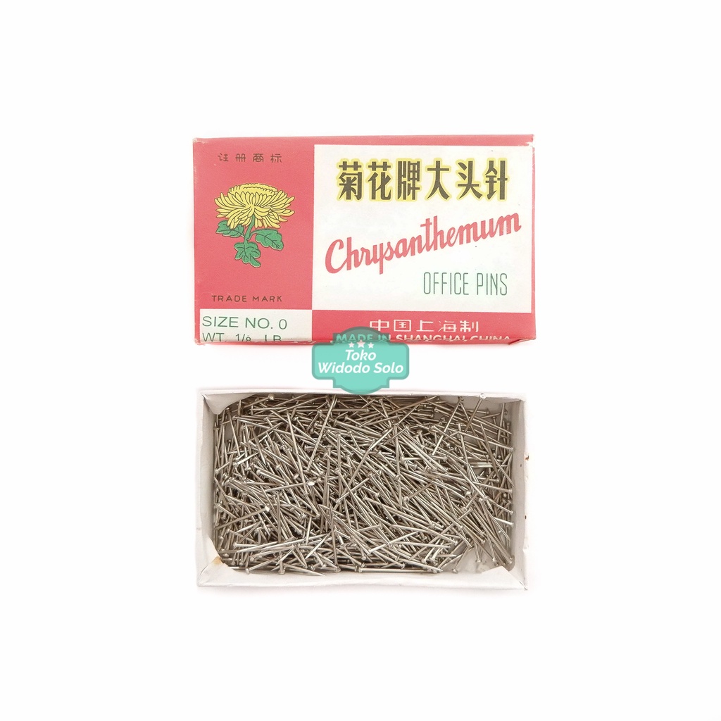 

Jarum Paku Chrysanthemum No 0 Office Pins Jarum Seruni 2cm - 1 Pack
