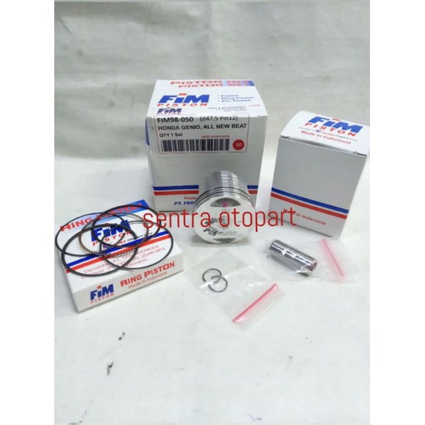 Piston seher kit beat led 2020 scoopy 2021 genio oversize 50 fim