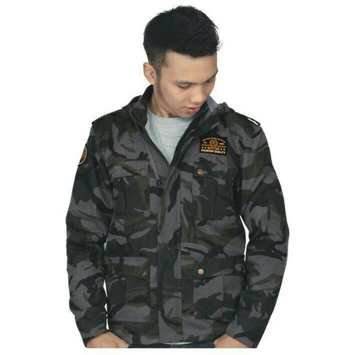 Jaket Pria Loreng Army /jaket Gunung Pria Outdoor Adventure