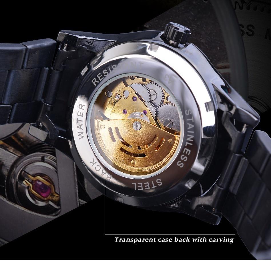 [99 57] 【Dijamin 100% Original】Jam Tangan Pria FNGEEN 6018 Mechanical Automatic Luxury Business Original Tahan Air Watch + Kotak Gratis
