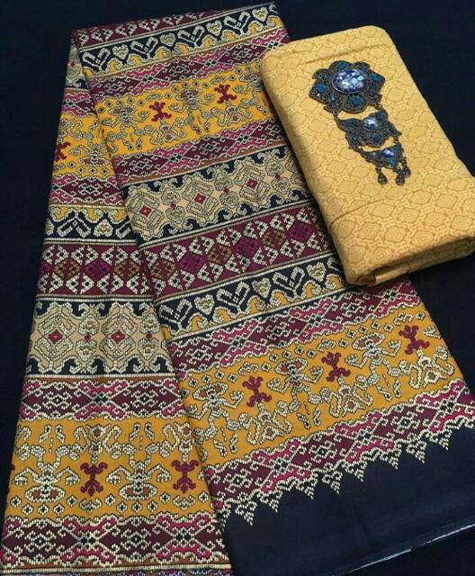 Kain Batik Prada &amp; Kain Embos Murah / Kain Batik Motif Songket / Batik Ozila Pekalongan Harga Murah
