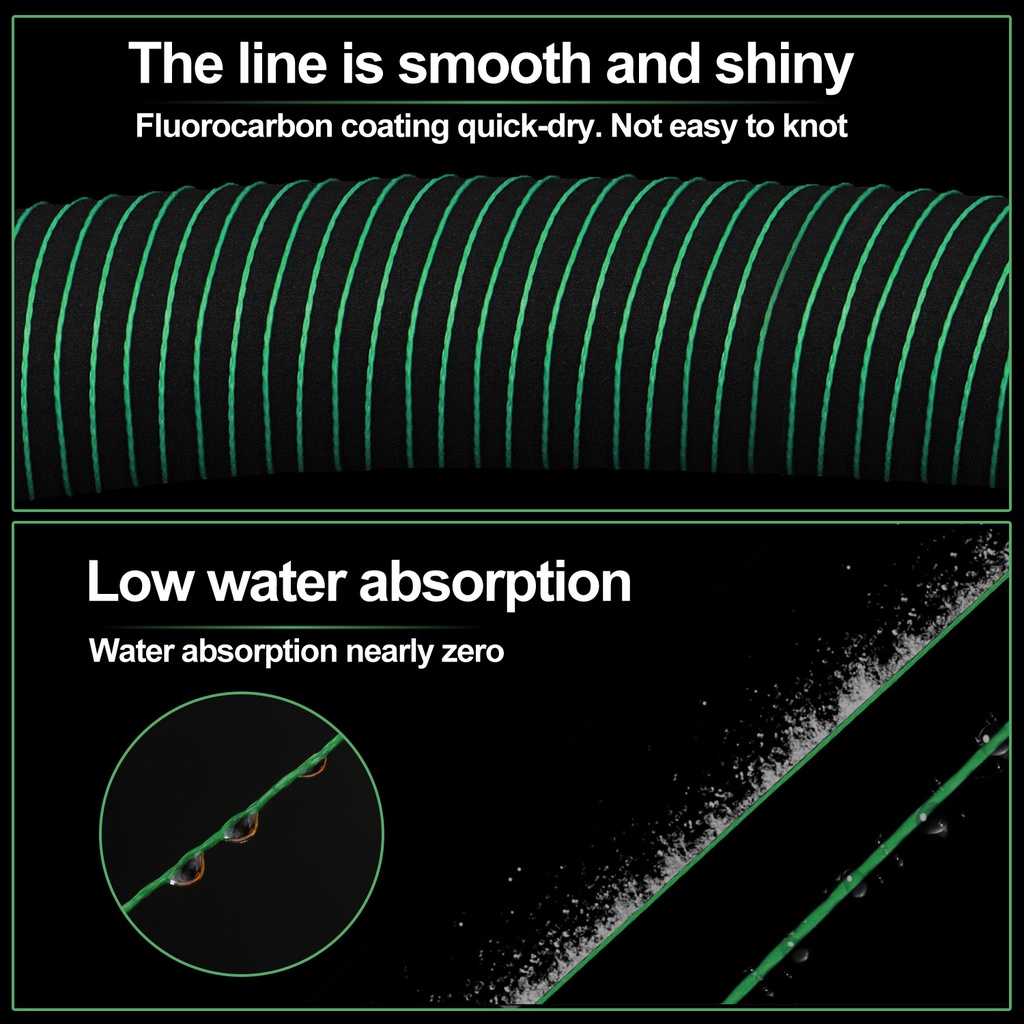 150M 4+1 X PE Fishing Line 22LB-87.1LB 10-40kg  Kuat dan Tahan Lama Untuk Air Tawar Untuk Carp / Slive Carp / Balok