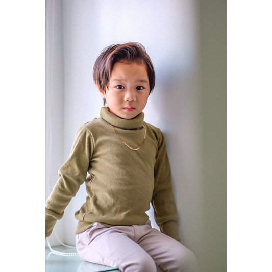 Turtle neck anak laki laki fashion anak laki laki kaos anak bahan rib hyun long sleeve rainkidswear-6