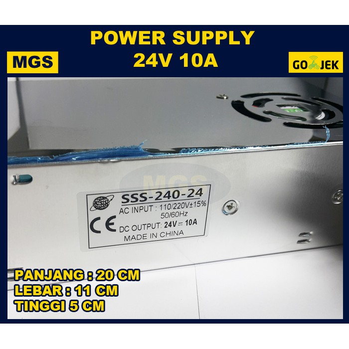 Power Supply Switching 24V 10A