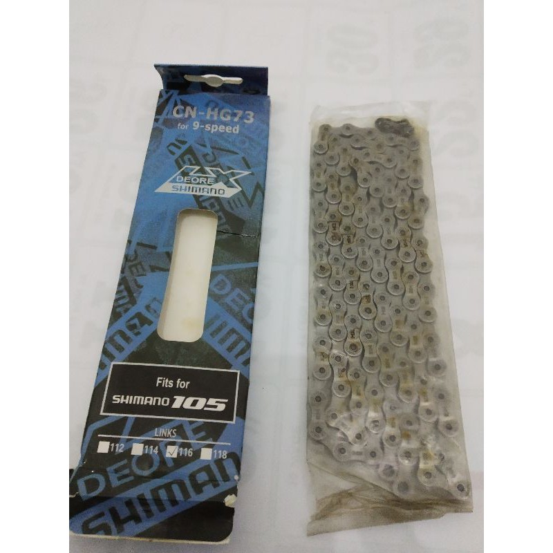 rantai shimano deore LX 9 speed