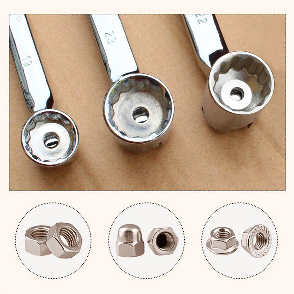 POPULAR Populer Kunci Pas CRV Barang Olahraga Kepala Fleksibel Ganda AutoRepair Tool Multi Fungsi Hand Tools Rotary Socket Spanner