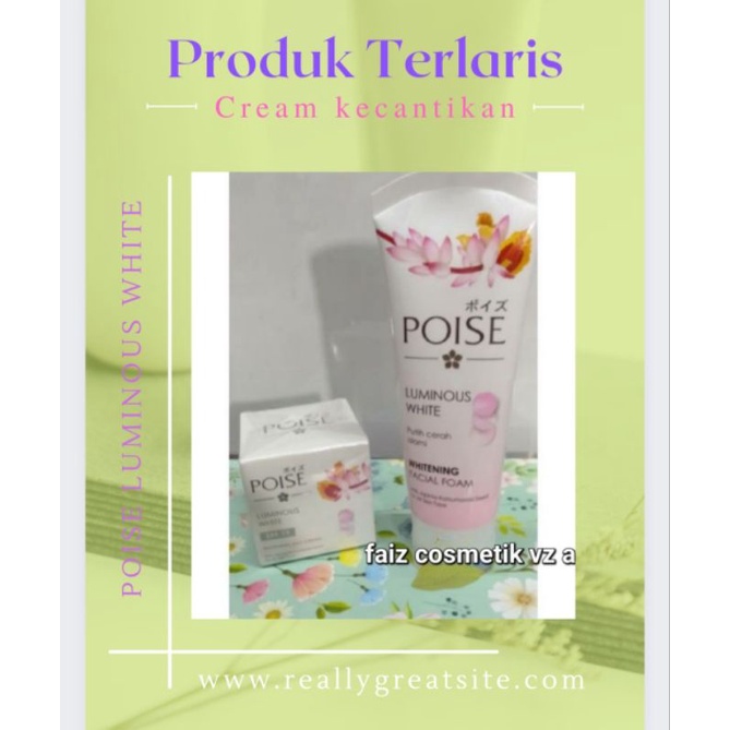 (Bisa cod) poise paket luminous whait 2in 1 murah