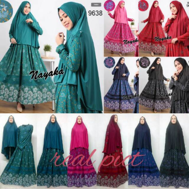NAYAKA SYARI -@135rb MAXI GAMIS Busui bhn wafel (pinggang blkg karet) LD.110 + BERGO no pad. Fit XXL