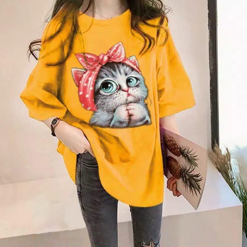 AFI - EC - Kaos Oversize Sweet Cat (LD 106, P 65)