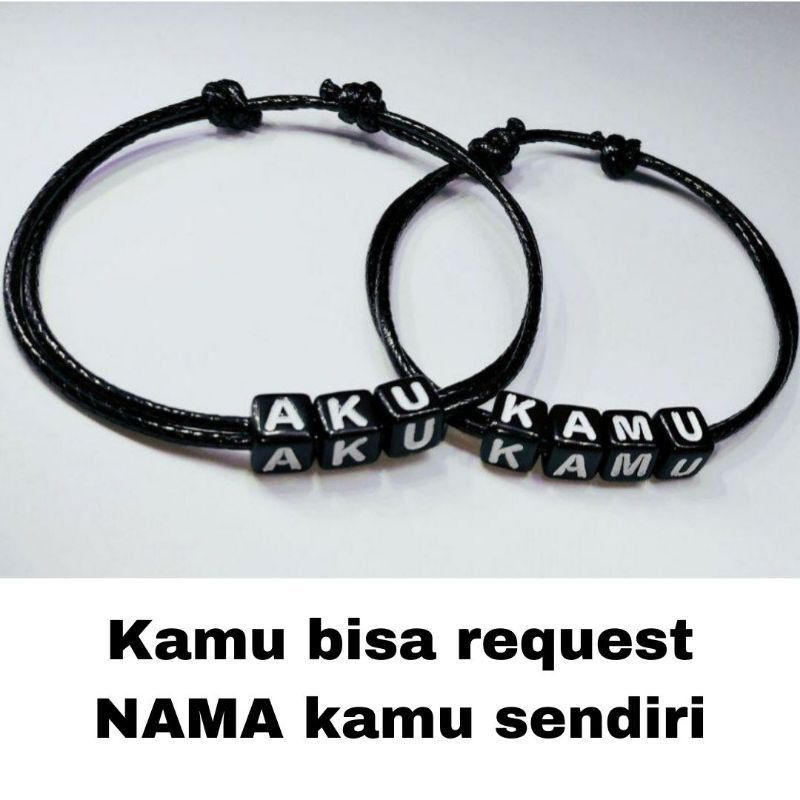 [COD] GELANG NAMA ||GELANG INISIAL PANGGILAN NAMA||GELANG COSTOM|| GELANG HURUF NAMA