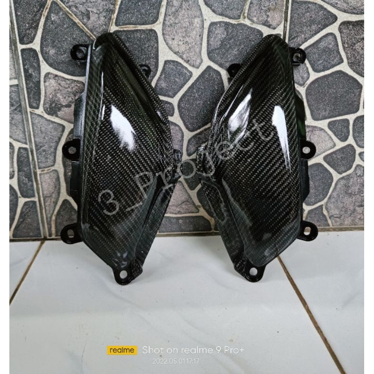 COVER SIDE BODY KECIL NMAX KIRI KANAN CARBON KEVLAR CARBON FIBER