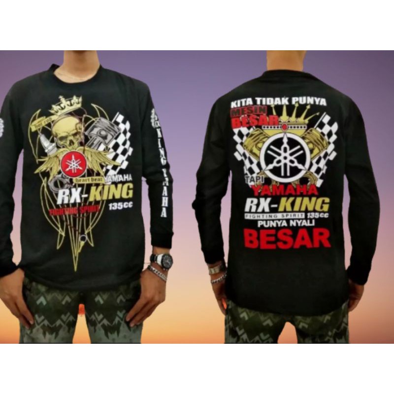 baju kaos distro /baju kaos lengan panjang rk king/baju kaos pria masa kini