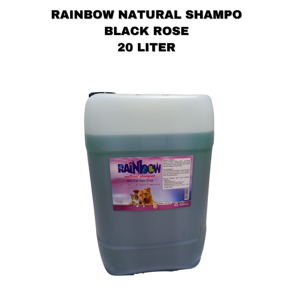 Rainbow Natural Shampo 20 liter untuk Kucing dan Anjing