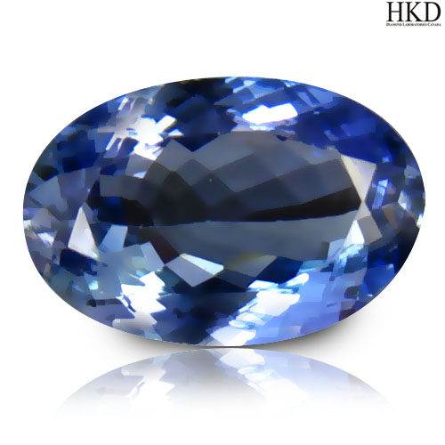 Certified Oval 2.00ct 10x6.7mm Natural Bluish Violet TANZANITE Tanzania TZ108