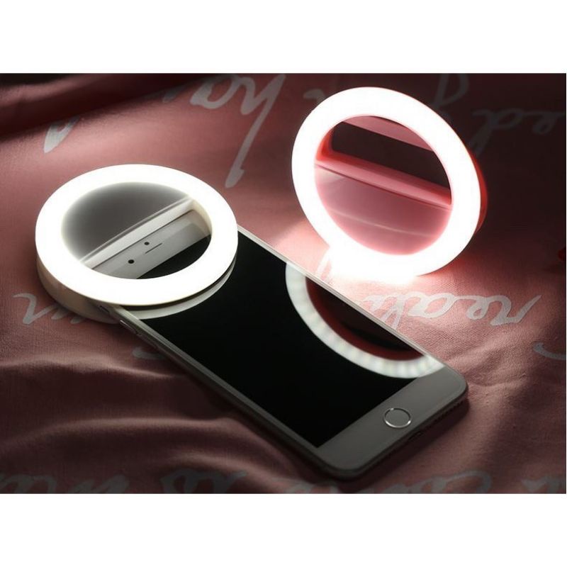 [Random] Lampu Selfie Ring Light LED / Mini Ring Light Selfie LED / Ring Flash Light Selfie / Lampu Selfie LED / Selfie Lamp Ring