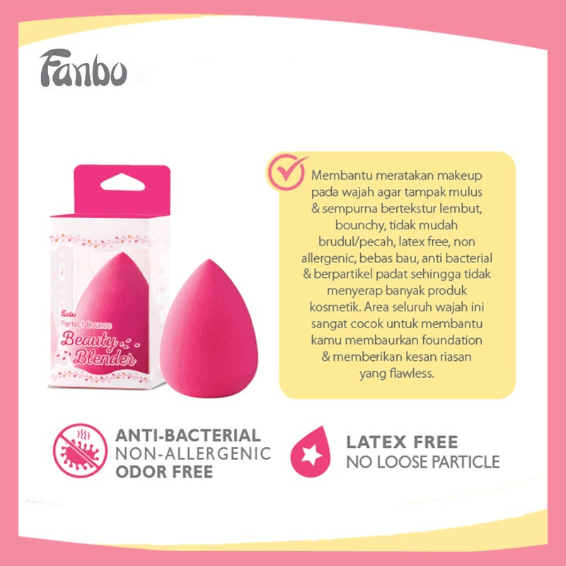 Fanbo Perfect Bounce Beauty Blender Pink