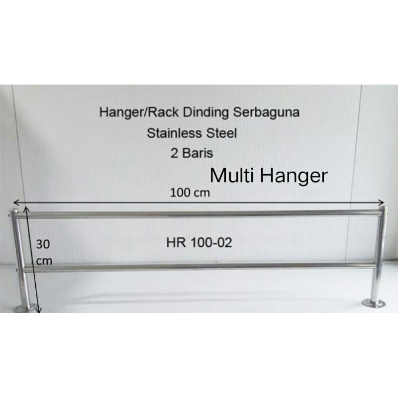 Gantungan Rak  Baju Stainless (HR100-02)