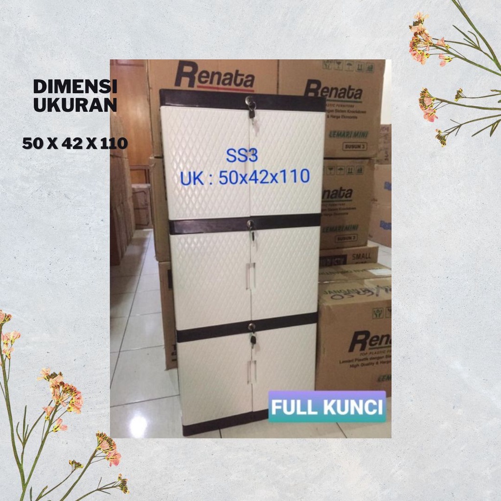 LEMARI PLASTIK 3 SUSUN